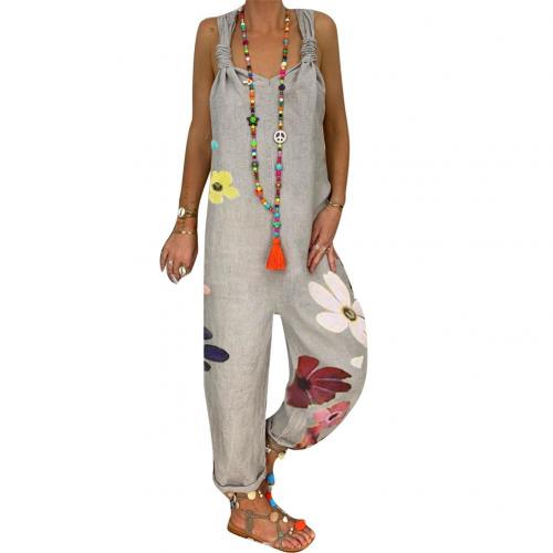 Fargerik jumpsuit med blomster