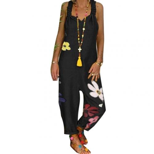 Fargerik jumpsuit med blomster