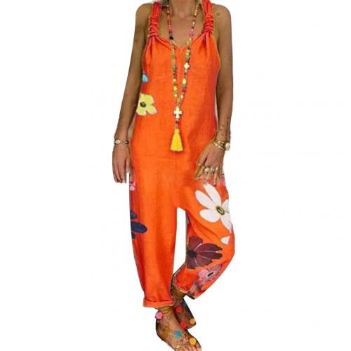 Fargerik jumpsuit med blomster