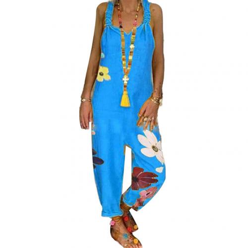 Fargerik jumpsuit med blomster